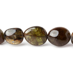 8x7-16x13mm Andalusite plain nugget beads 19 inch 35 pieces (ONLINE ORDER ONLY)
