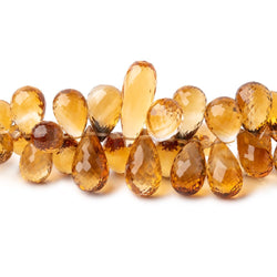 8x7-17x7mm Madeira Citrine Faceted Tear Drop Beads 8 inch 73 pieces (ONLINE ORDER ONLY)