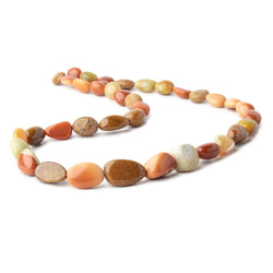 8x7-18x12mm Multi Color Fire Opal Plain Nugget Beads 17 inch 34 pieces (ONLINE ORDER ONLY)