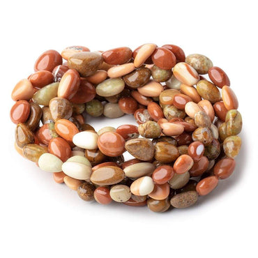 8x7-18x12mm Multi Color Fire Opal Plain Nugget Beads 17 inch 34 pieces (ONLINE ORDER ONLY)