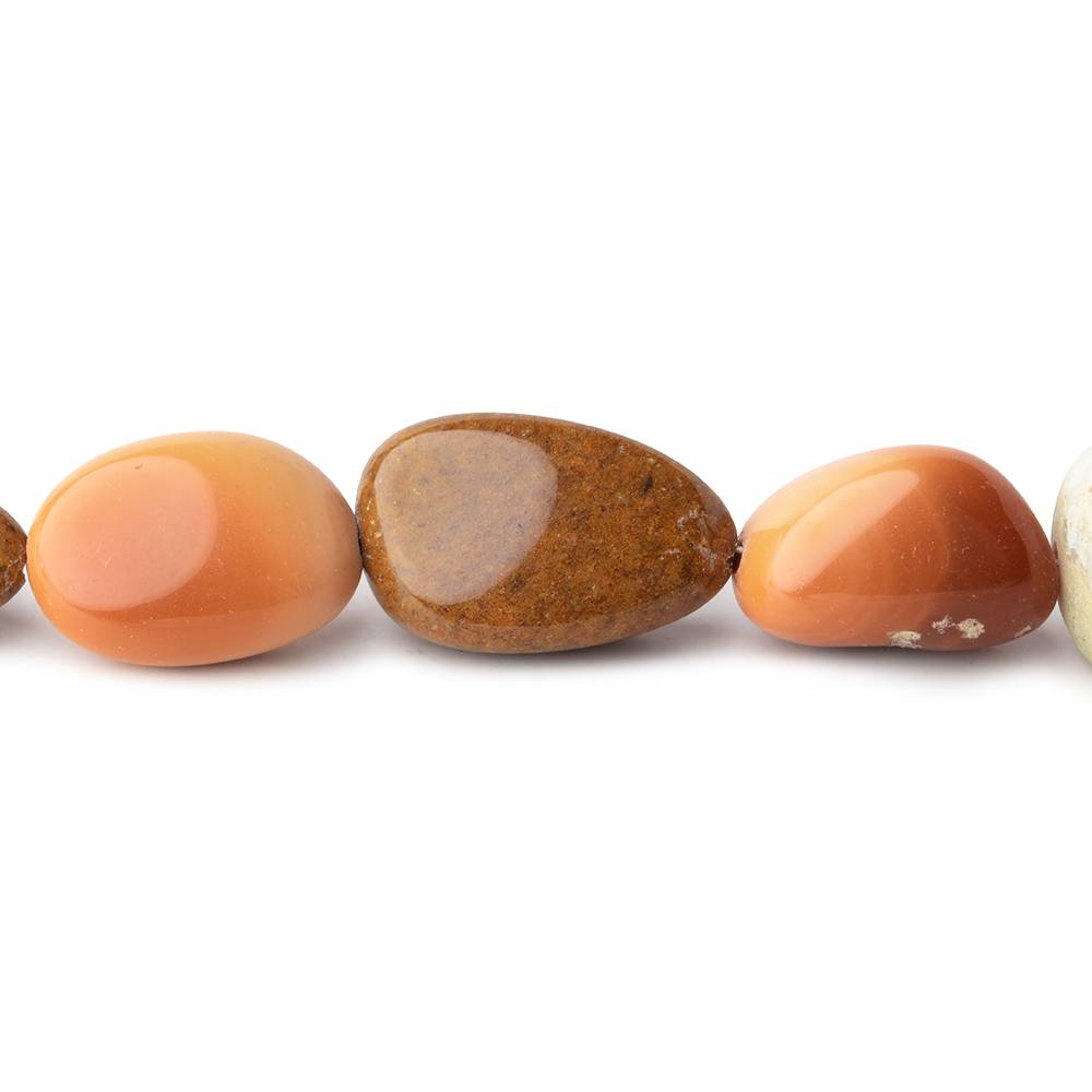 8x7-18x12mm Multi Color Fire Opal Plain Nugget Beads 17 inch 34 pieces (ONLINE ORDER ONLY)