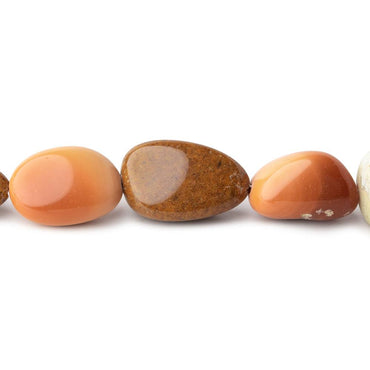 8x7-18x12mm Multi Color Fire Opal Plain Nugget Beads 17 inch 34 pieces (ONLINE ORDER ONLY)