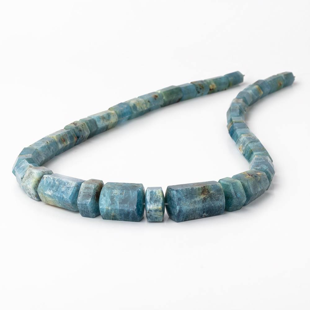8x7-21x11mm Aquamarine Natural Crystal Beads 17 inch 38 pieces AA (ONLINE ORDER ONLY)