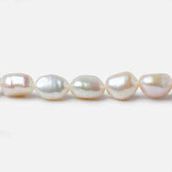 8x7-9x7mm Off White Straight Drilled Baroque Freshwater Pearls 16 inch 44 pcs (ONLINE ORDER ONLY)