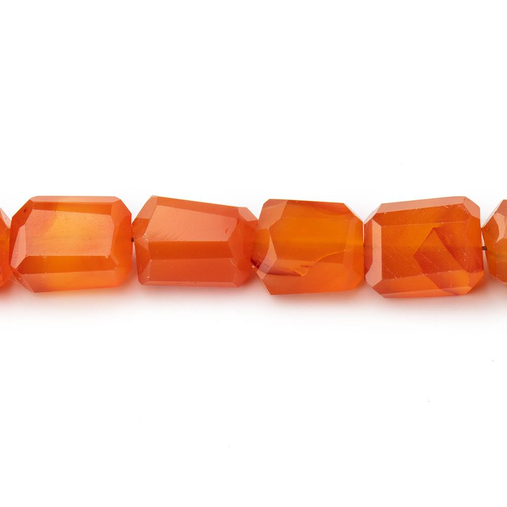 8x7-9x8mm Carnelian Faceted Nugget Beads 14 inch 38 pieces (ONLINE ORDER ONLY)