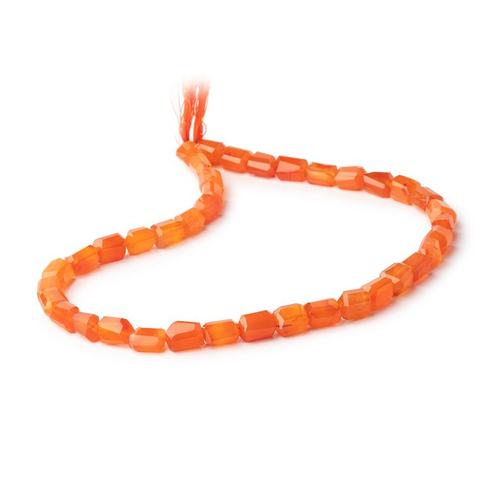 8x7-9x8mm Carnelian Faceted Nugget Beads 14 inch 38 pieces (ONLINE ORDER ONLY)