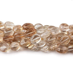 8x7.5-10x7mm Multi Color Topaz Faceted Oval Beads 8 inch 22 beads A (ONLINE ORDER ONLY)