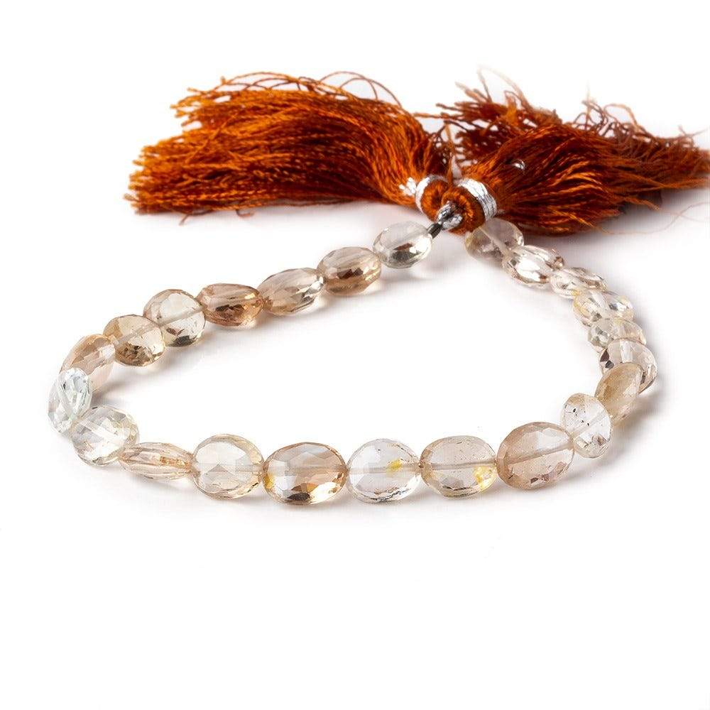 8x7.5-10x7mm Multi Color Topaz Faceted Oval Beads 8 inch 22 beads A (ONLINE ORDER ONLY)