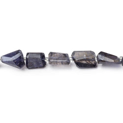 8x7.5-11x9mm Iolite Faceted Nugget Beads 14 inch 31 pieces (ONLINE ORDER ONLY)