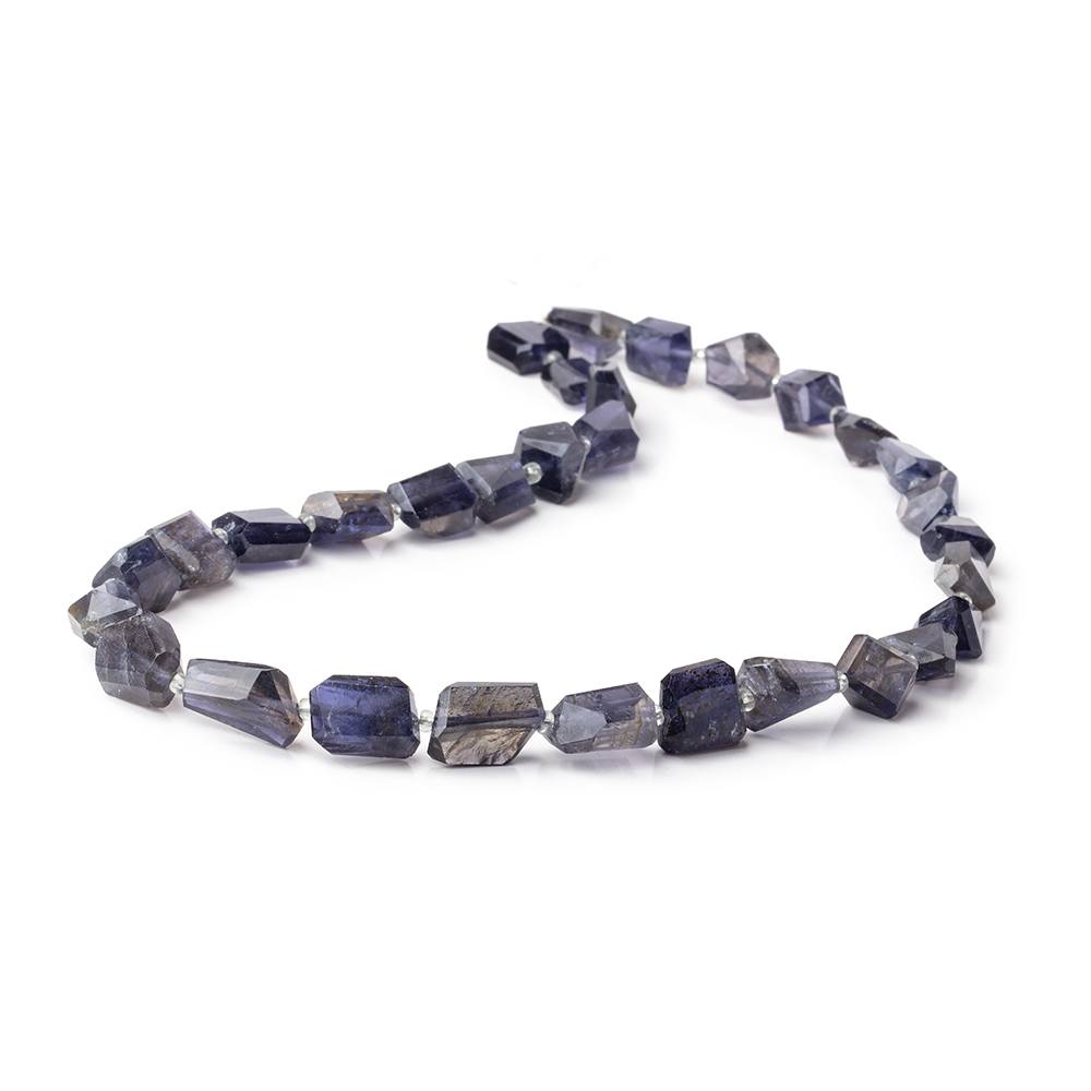 8x7.5-11x9mm Iolite Faceted Nugget Beads 14 inch 31 pieces (ONLINE ORDER ONLY)