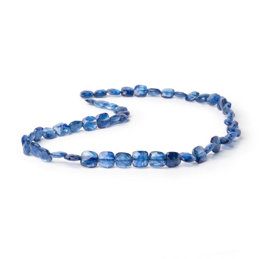 8x7.5mm Kyanite Faceted Pillow Beads 16 inch 49 pieces AA (ONLINE ORDER ONLY)