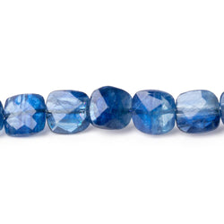 8x7.5mm Kyanite Faceted Pillow Beads 16 inch 49 pieces AA (ONLINE ORDER ONLY)