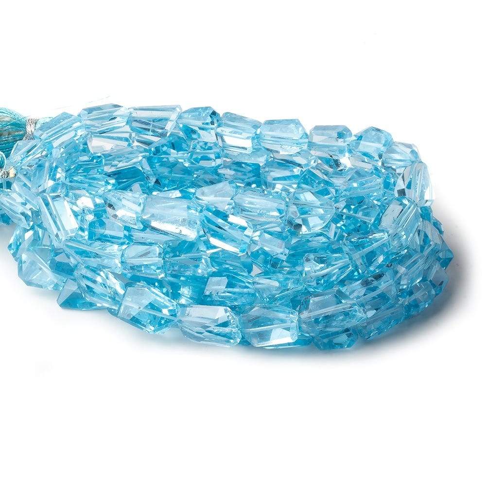 Sky Blue Topaz Faceted Nuggets 16 inch 37 Beads AA Grade (ONLINE ORDER ONLY)