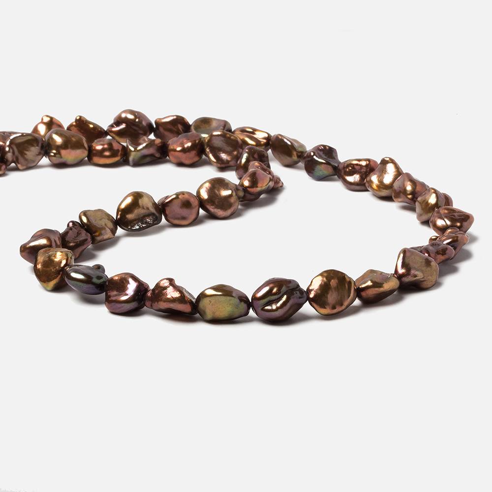 Brown straight drilled Keshi Freshwater Pearls 16 inch 45 pieces AA (ONLINE ORDER ONLY)