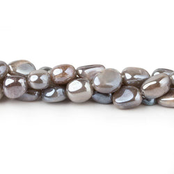 8x8-10x8mm Mystic Multi Platinum Moonstone plain nuggets 16 inch 45 beads (ONLINE ORDER ONLY)