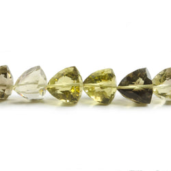 8x8-13x13mm Bi-colored Quartz Faceted Trillions 15 Inch 39 Beads (ONLINE ORDER ONLY)