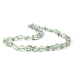 8x8-14x11mm Prasiolite Faceted Nugget Beads 18 inch 35 pieces AA (ONLINE ORDER ONLY)