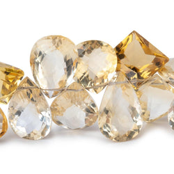 8x8-17x11mm Citrine Faceted Multiple Shaped Beads 6.5 inch 37 pieces AAA (ONLINE ORDER ONLY)