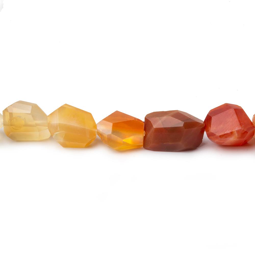 8x8x5-12x8x7mm Multi Color Fire Opal faceted nugget beads 16 inch 40 pieces A (ONLINE ORDER ONLY)