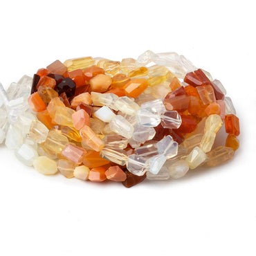 8x8x5-12x8x7mm Multi Color Fire Opal faceted nugget beads 16 inch 40 pieces A (ONLINE ORDER ONLY)