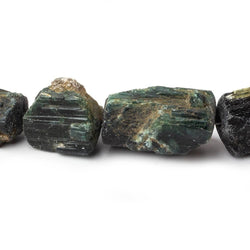 8x9-20x13mm Indicolite Tourmaline Straight Drilled Natural Crystal Beads 26 pieces (ONLINE ORDER ONLY)