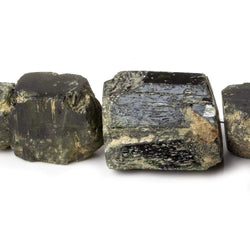 8x9-22x19mm Chrome Diopside Straight Drilled Natural Crystals 8 inch 14 pieces (ONLINE ORDER ONLY)