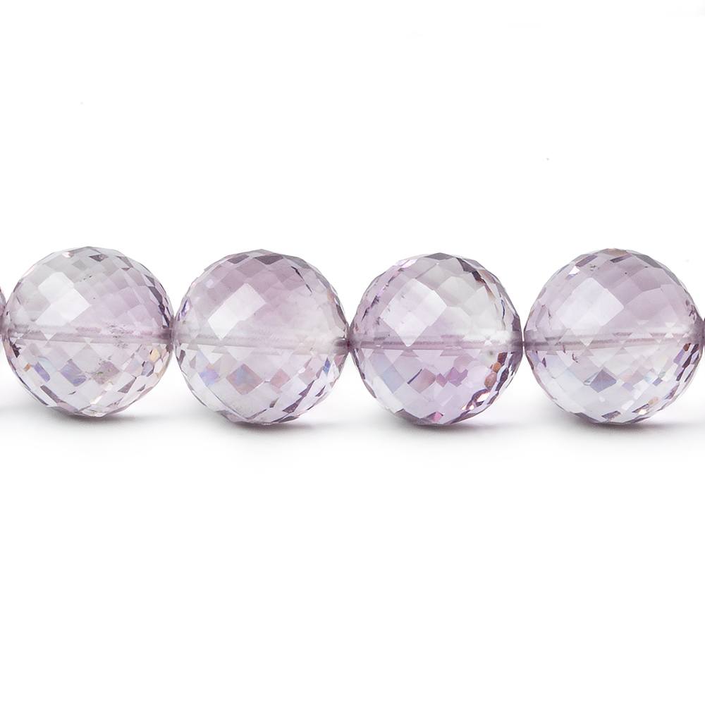 9-10.5mm Pink Amethyst Faceted Round Beads 16 inch 43 pieces AAA (ONLINE ORDER ONLY)