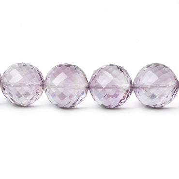 9-10.5mm Pink Amethyst Faceted Round Beads 16 inch 43 pieces AAA (ONLINE ORDER ONLY)