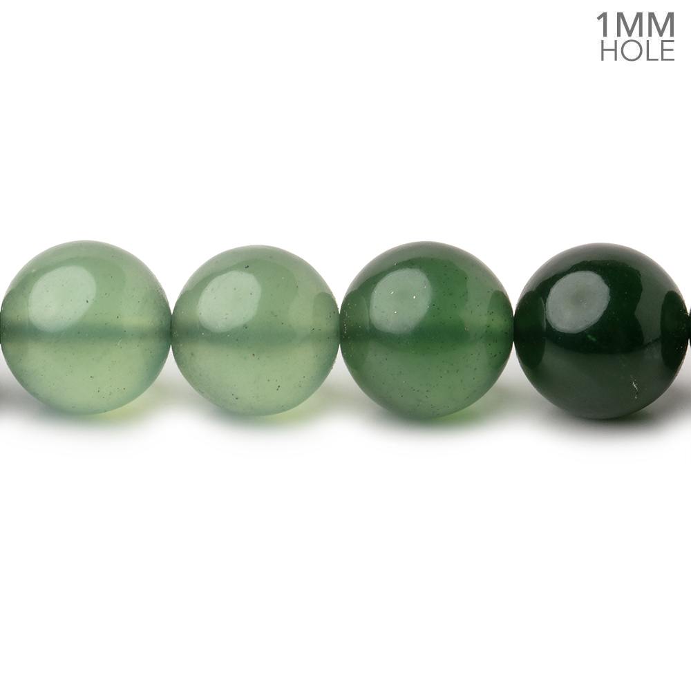 9-10.5mm Serpentine Plain Round Beads 16 inch 42 pieces 1mm large hole AA (ONLINE ORDER ONLY)