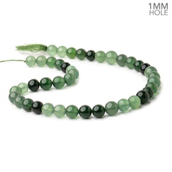 9-10.5mm Serpentine Plain Round Beads 16 inch 42 pieces 1mm large hole AA (ONLINE ORDER ONLY)