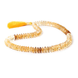 8mm Citrine German Faceted Rondelle Beads 16 inch 100 pieces AAA (ONLINE ORDER ONLY)