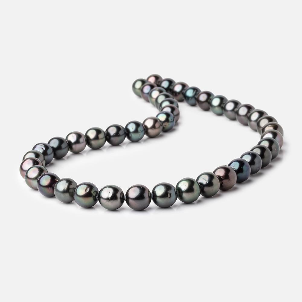 9-10mm Dark Tahitian Saltwater Pearls 16 inch 41 Beads AA (ONLINE ORDER ONLY)