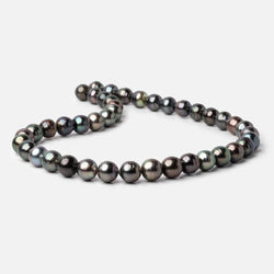9-10mm Dark Tahitian Saltwater Pearls 16 inch 42 Beads AA (ONLINE ORDER ONLY)