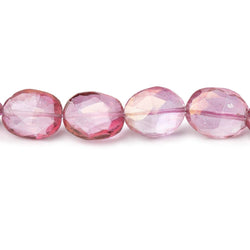 9-10mm Mystic Pink Topaz Faceted Oval beads 7.5 inch 19 pieces (ONLINE ORDER ONLY)