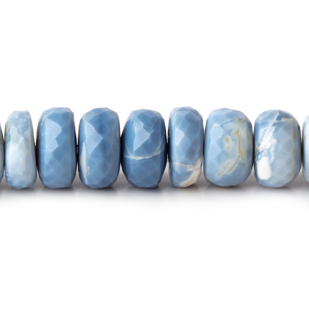 9-10mm Owyhee Denim Blue Opal Faceted Rondelle Beads 14 pieces 70 pieces (ONLINE ORDER ONLY)