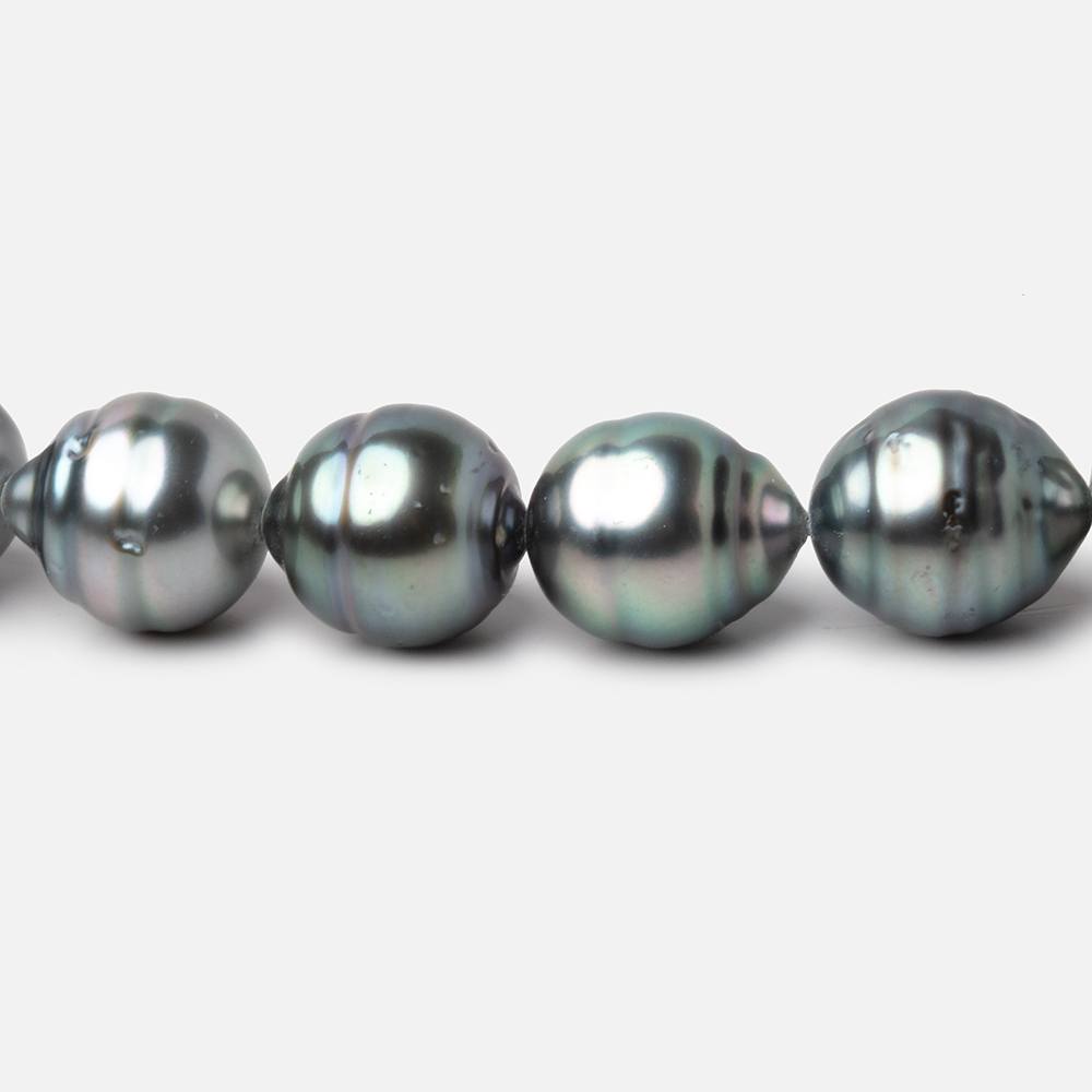 9-10mm Silver Tahitian Saltwater Pearl Beads 16 inch 40 pieces A (ONLINE ORDER ONLY)