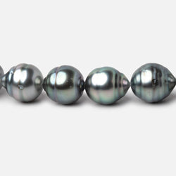 9-10mm Silver Tahitian Saltwater Pearl Beads 16 inch 40 pieces A (ONLINE ORDER ONLY)