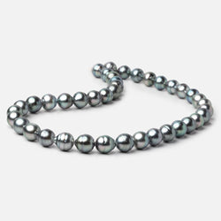 9-10mm Silver Tahitian Saltwater Pearl Beads 16 inch 40 pieces A (ONLINE ORDER ONLY)