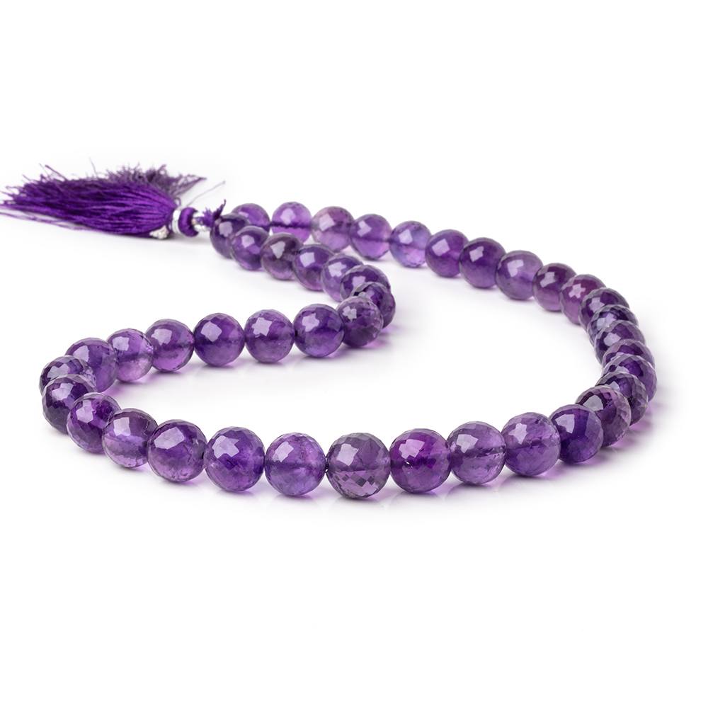 9-11.5mm Amethyst faceted round beads 16 inch 40 pieces (ONLINE ORDER ONLY)