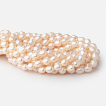 9-11mm Creamy Peach Baroque Freshwater Pearls 15.5 inch 38 Beads (ONLINE ORDER ONLY)