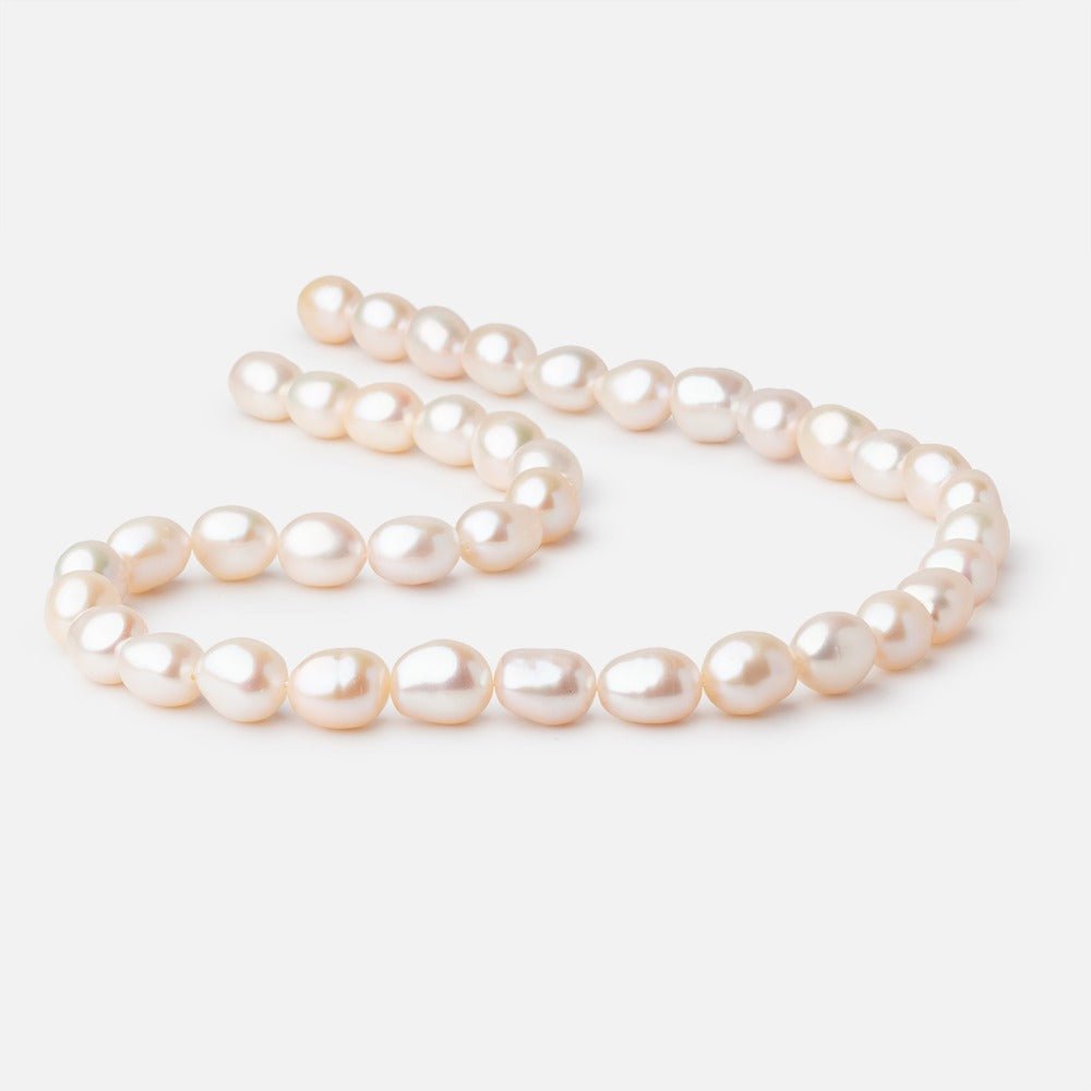 9-11mm Creamy Peach Baroque Freshwater Pearls 15.5 inch 38 Beads (ONLINE ORDER ONLY)