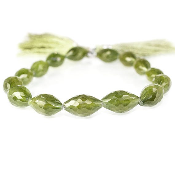 9-11mm Idocrase Faceted Marquise Beads 8 inch 14 pieces (ONLINE ORDER ONLY)