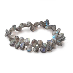 9-11mm Labradorite Faceted Pear Beads 8 inch 52 pieces (ONLINE ORDER ONLY)