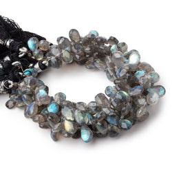 9-11mm Labradorite Faceted Pear Beads 8 inch 52 pieces (ONLINE ORDER ONLY)