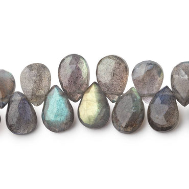 9-11mm Labradorite Faceted Pear Beads 8 inch 52 pieces (ONLINE ORDER ONLY)