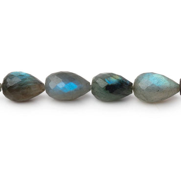 9-11mm Labradorite Straight Drill Tear Drop 7.25 inch 17 Beads (ONLINE ORDER ONLY)