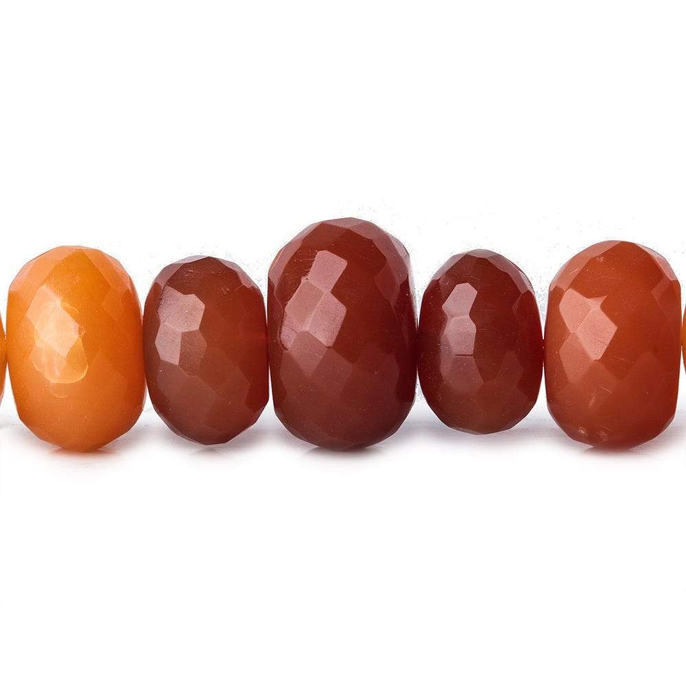 9-11mm Mexican Fire Opal Faceted Rondelle Beads 18 inch 70 pieces AAA (ONLINE ORDER ONLY)