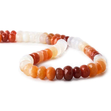 9-11mm Mexican Fire Opal Faceted Rondelle Beads 18 inch 70 pieces AAA (ONLINE ORDER ONLY)