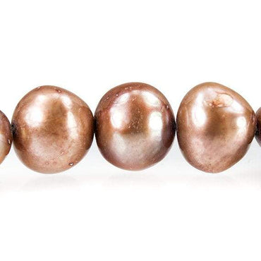 9-11mm Mocha Brown Baroque Pearls, 15 inch, 41 pieces (ONLINE ORDER ONLY)