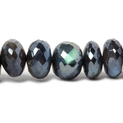 9-10mm Mystic Labradorite faceted rondelle beads 14 inch 50 pieces (ONLINE ORDER ONLY)